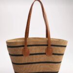 Coastal Stripe Woven Tote