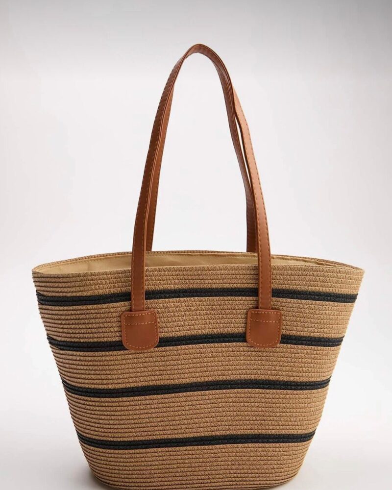Coastal Stripe Woven Tote